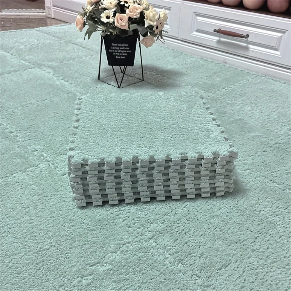 12-Teilige Winter Teppich Set – Modularmatten für Wohnzimmer und Schlafzimmer