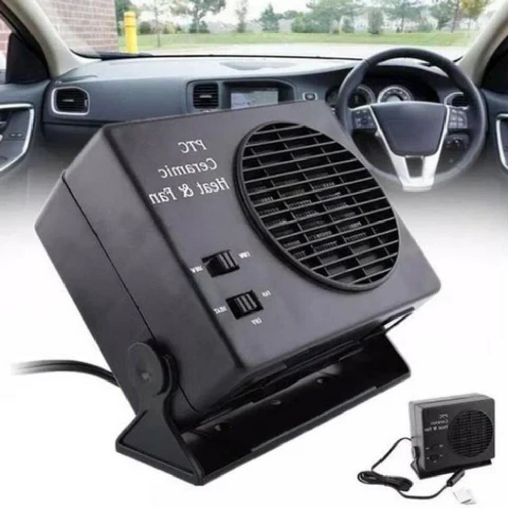 12V Auto-Heizung 150W-300W - Duale Heiz- und Ventilationsmodi mit langem Kabel