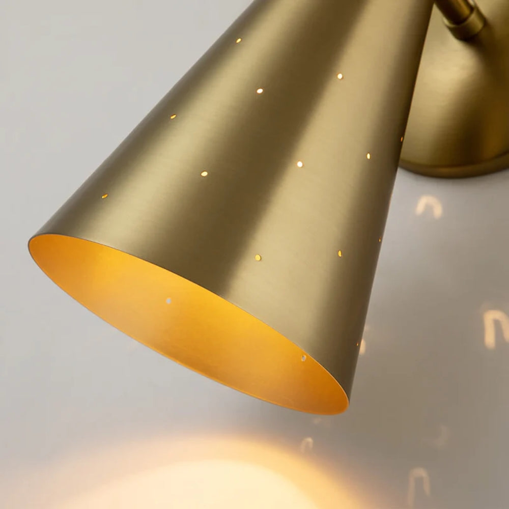 2-flammige Wandleuchte in Sanduhrform – Moderne Leuchte mit Auf- und Ab-Funktion