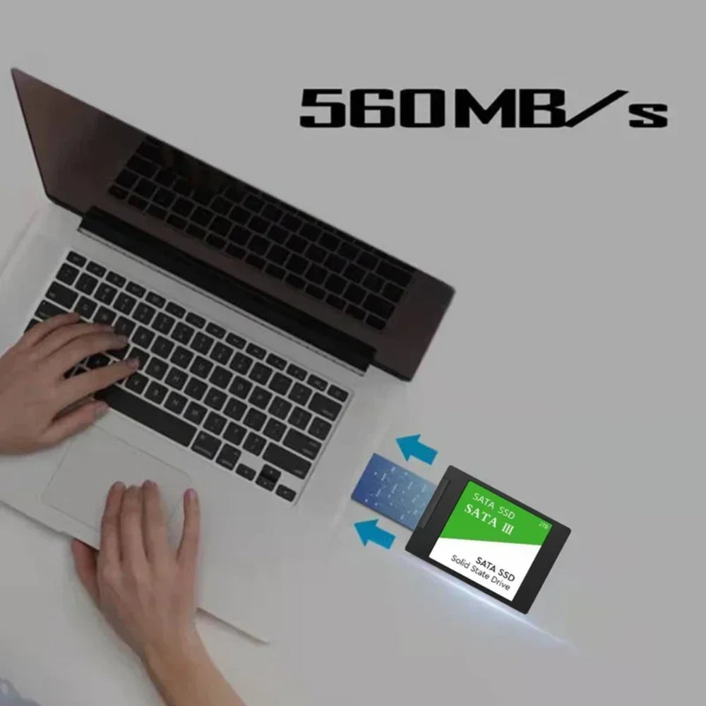 2TB Intern Solid-State-Laufwerk - Hochgeschwindigkeits-SSD für Laptop und Desktop