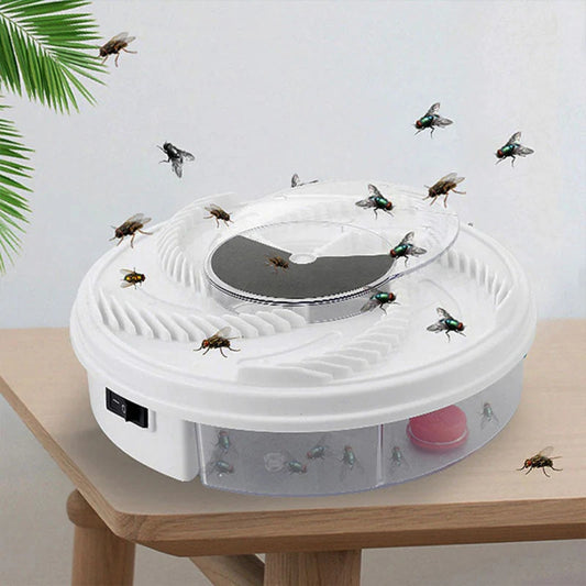 360° drehbare Fliegenfalle - Insektenfänger mit Köderkammern