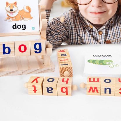 40 Wörter Passend dazu Kartenspiel - pädagogische Rechtschreibung Spielzeug für Kinder