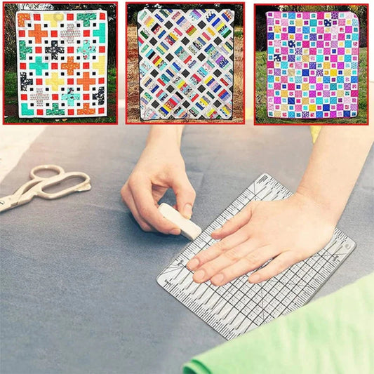 5-in-1-Quiltlineal - Multi-Winkel-Schneidwerkzeug für schnelles Stoffdesign