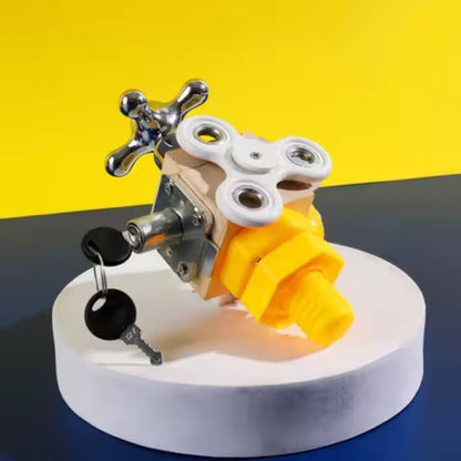 7-in-1-Würfel aus Holz - Interaktives Reisespielzeug für Kinder