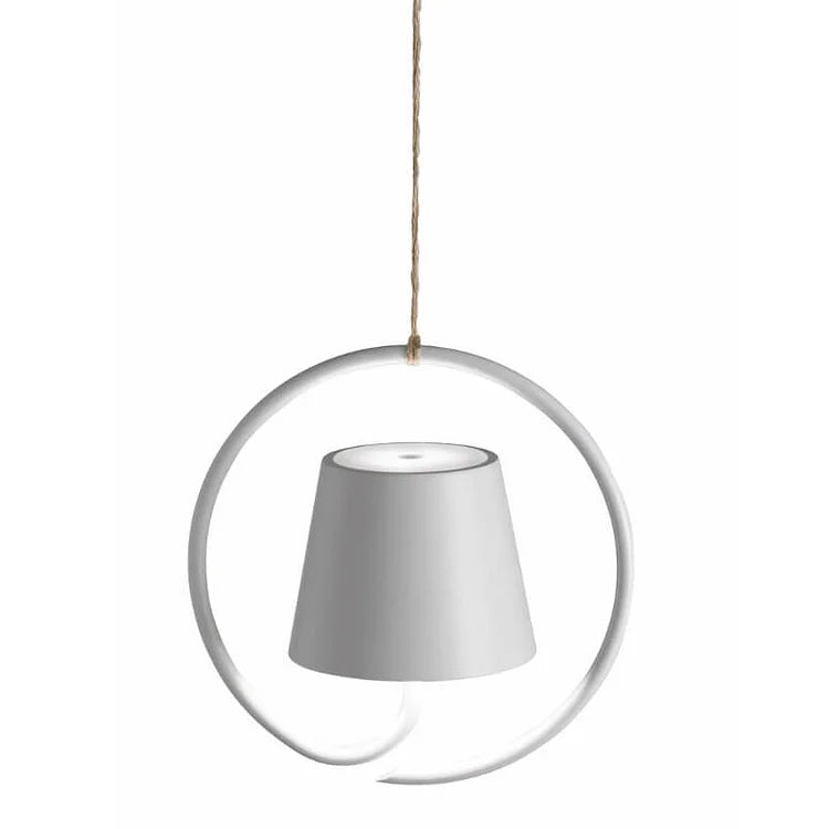 Kabellose LED Hängelampe für Innen & Außen | Wiederaufladbar, Dimmbare Designer Lampe mit Touch-Sensor & Akku