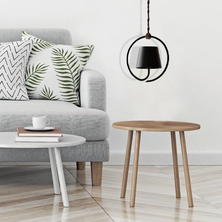 Kabellose LED Hängelampe für Innen & Außen | Wiederaufladbar, Dimmbare Designer Lampe mit Touch-Sensor & Akku