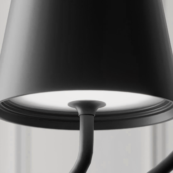 Kabellose LED Hängelampe für Innen & Außen | Wiederaufladbar, Dimmbare Designer Lampe mit Touch-Sensor & Akku