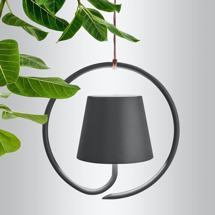 Kabellose LED Hängelampe für Innen & Außen | Wiederaufladbar, Dimmbare Designer Lampe mit Touch-Sensor & Akku