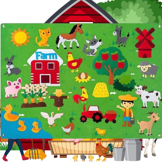 Abenteuer Filztafel - Kreatives Spiel Interaktives Erzählspielzeug für Kinder
