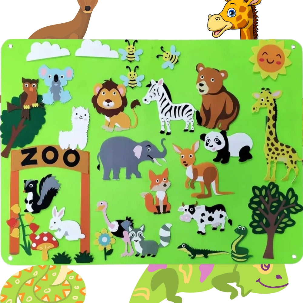 Abenteuer Filztafel - Kreatives Spiel Interaktives Erzählspielzeug für Kinder