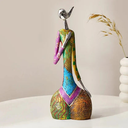 Abstraktes Skulpturen-Figuren-Set – Dekorative Moderne Wohnakzente