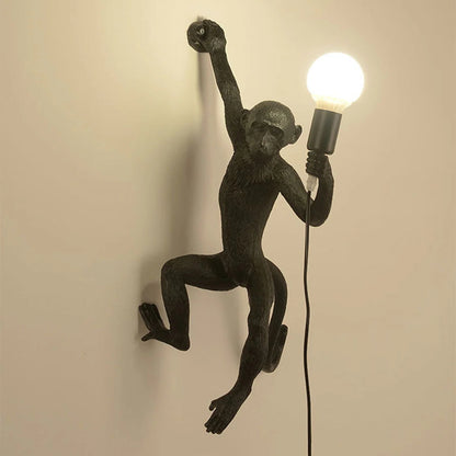 Ausgefallene Affen-Wandleuchte – Vintage-Stil für Individuelle Innenräume