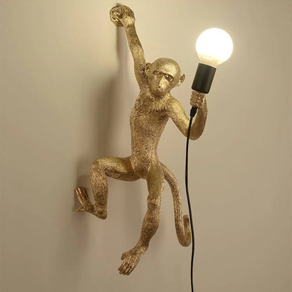 Ausgefallene Affen-Wandleuchte – Vintage-Stil für Individuelle Innenräume