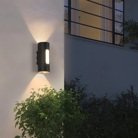 Außenwandleuchte – Minimalistisches, rundes Design mit Wetterschutz