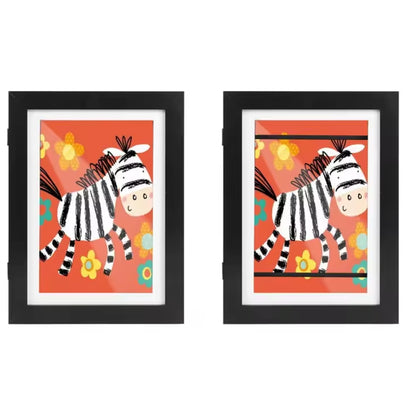 Austauschbarer Kunstrahmen - Präsentation und Aufbewahrung kreativer Werke für Kinder