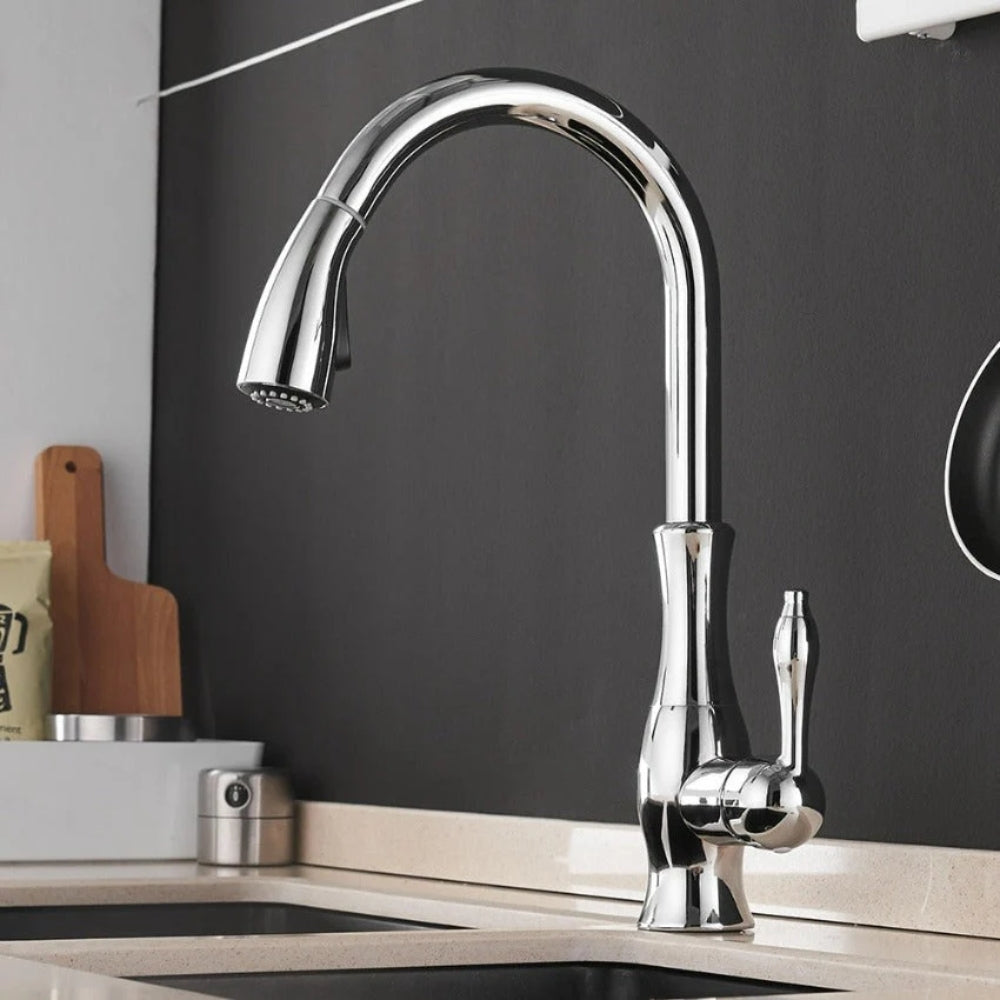 Ausziehbare Wasserhähne für die Küche - Flexibler Wasserhahn mit Spraykontrolle