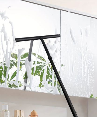 Ausziehbarer 2-in-1-Duschwischer - Teleskop-Badabstreifer