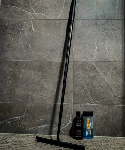 Ausziehbarer 2-in-1-Duschwischer - Teleskop-Badabstreifer