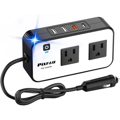 Tragbares Autoladegerät - 200W Wechselrichter mit Dual USB und Überlastungsschutz