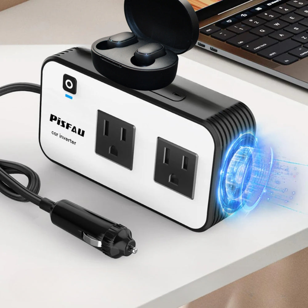 Tragbares Autoladegerät - 200W Wechselrichter mit Dual USB und Überlastungsschutz