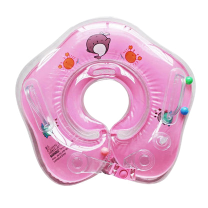 Baby-Schwimmkopf-Ring - Auslaufsichere Doppel-Airbag-Wasserstütze mit Griffen für Babies