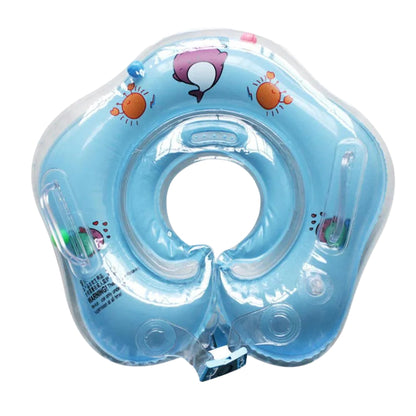Baby-Schwimmkopf-Ring - Auslaufsichere Doppel-Airbag-Wasserstütze mit Griffen für Babies