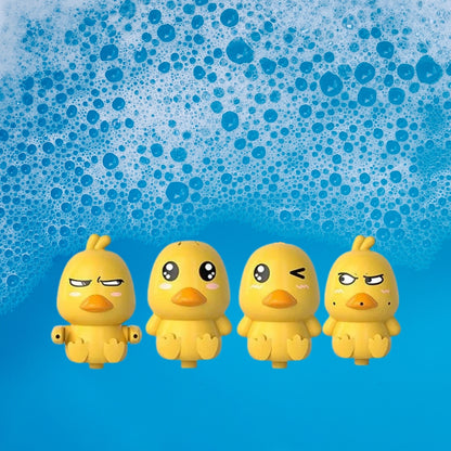 Badeentchen Spielzeugset - Motorboot mit 4 Entchen und Duschkopf für Kleinkinder