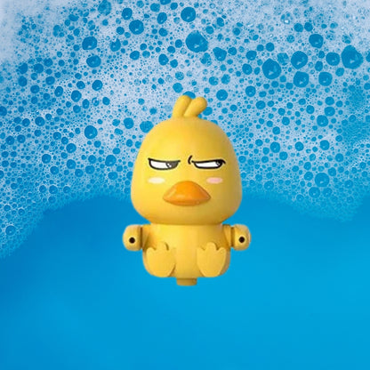 Badeentchen Spielzeugset - Motorboot mit 4 Entchen und Duschkopf für Kleinkinder