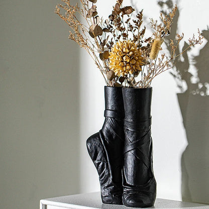 Ballettschuhförmige Vase – Stehende Blumendekoration