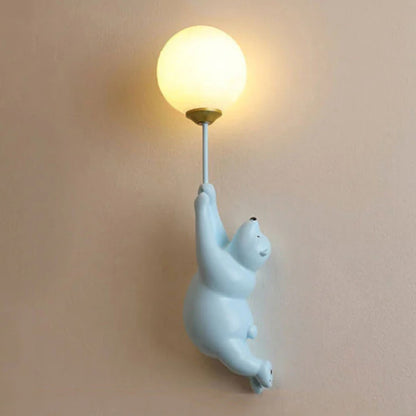 Bären-Ballon-Wandleuchte – Nachtlicht für Kinderzimmer oder Spielzimmer
