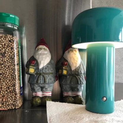 Berührungsaktivierte Pilz-Tischlampe - tragbar und wiederaufladbar