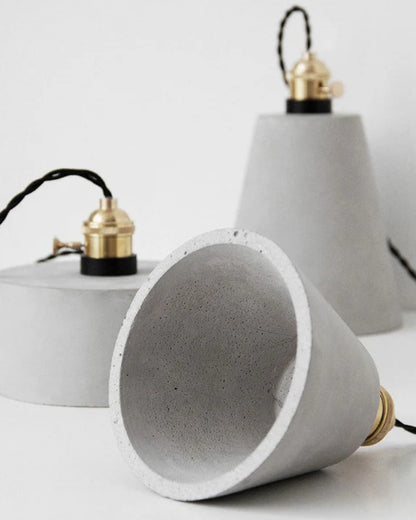 Beton-Hängeleuchte - Minimalistische hängende geometrische Beleuchtung