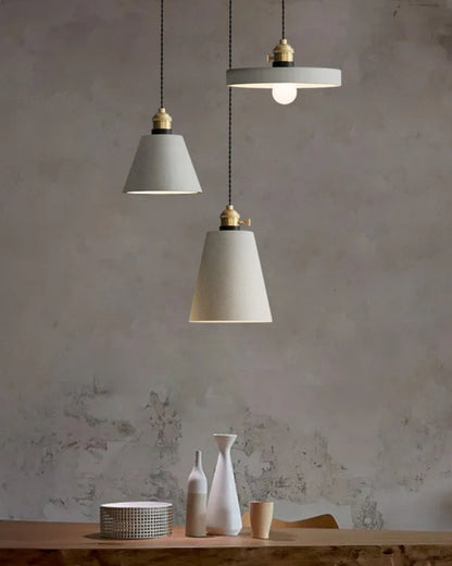 Beton-Hängeleuchte - Minimalistische hängende geometrische Beleuchtung