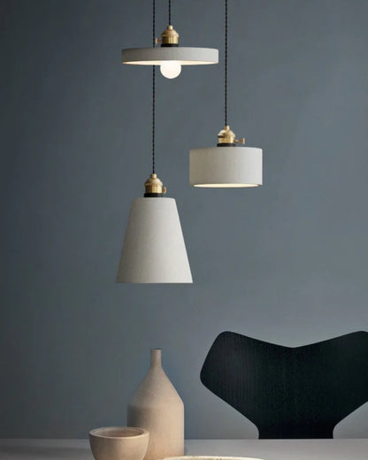 Beton-Hängeleuchte - Minimalistische hängende geometrische Beleuchtung