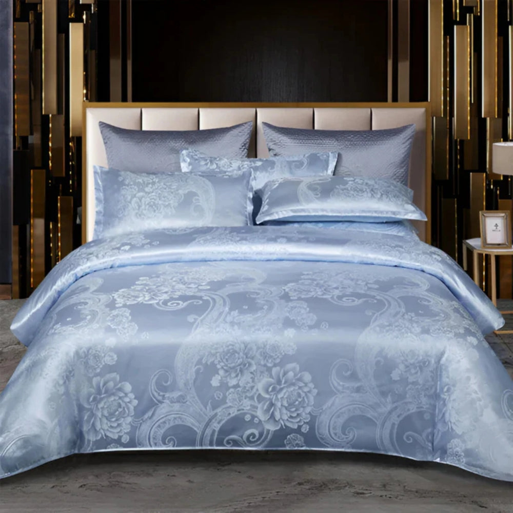 Bettbezug-Set - Weiche Jacquard-Bettwäsche mit dekorativem Muster