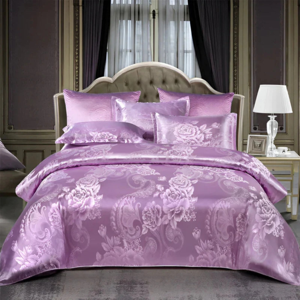 Bettbezug-Set - Weiche Jacquard-Bettwäsche mit dekorativem Muster