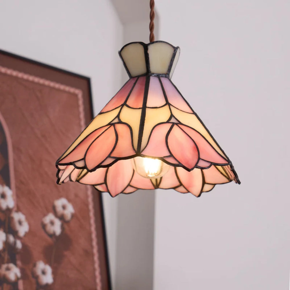 Blumen Glas Pendelleuchte - Weich Blüte Hängelampe