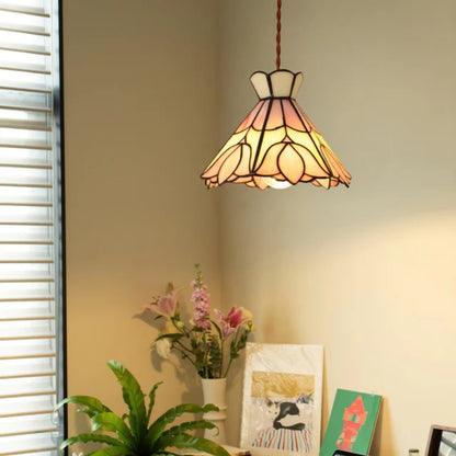 Blumen Glas Pendelleuchte - Weich Blüte Hängelampe