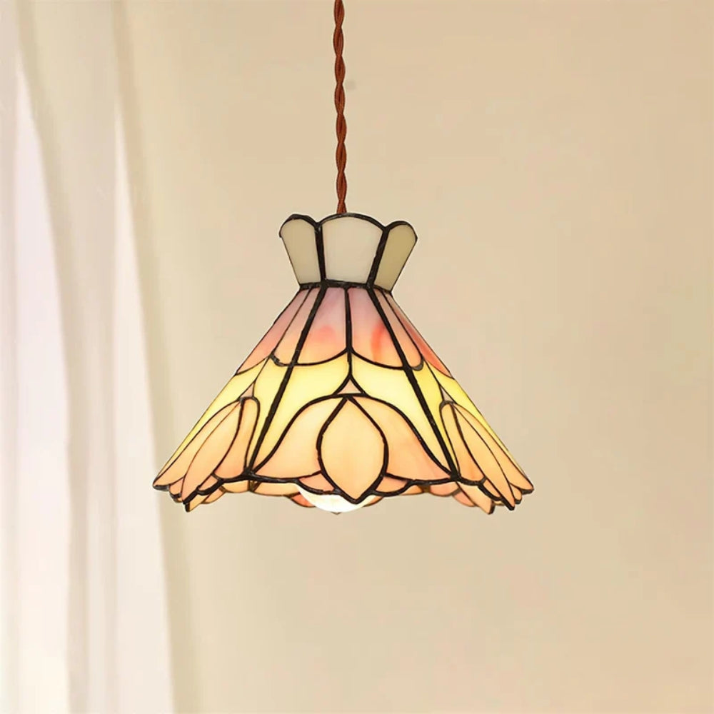 Blumen Glas Pendelleuchte - Weich Blüte Hängelampe
