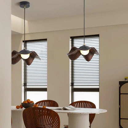 Blumen Muster Pendelleuchte - Hängelampe mit verstellbarem Kabel