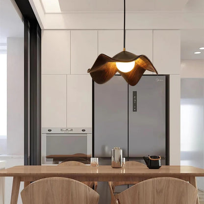 Blumen Muster Pendelleuchte - Hängelampe mit verstellbarem Kabel