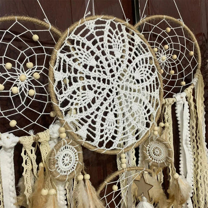 Boho-inspirierter Wandbehang - mehrteiliges Traumfänger-Satz