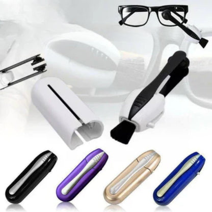 Brillenreiniger - Tragbares Trockenreinigungsgerät für schmutzfreie Brillengläser