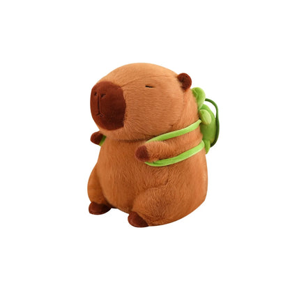 Capybara mit Schildkrötenrucksack - einzigartiges Kuscheltier für Kinder