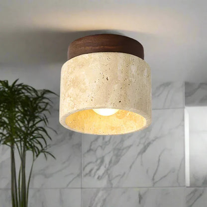 Deckenlampe im Cream-Stil - Japanisch inspiriertes Leuchtendesign