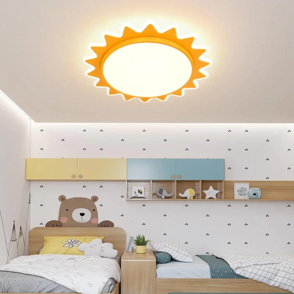 Deckenleuchte in Sonnenform für Kinder – LED-Deckenlampe zur Direktmontage