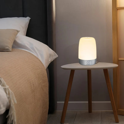 Dimmbarer Lichtwecker - wiederaufladbar mit mehreren Tonoptionen