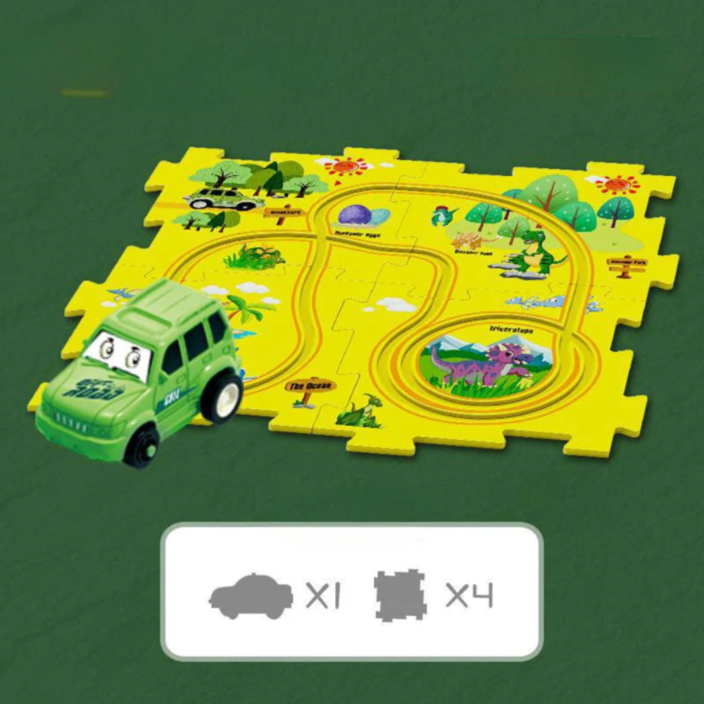 DIY Rennstrecke - Baubares Auto Lernspielzeug für Kinder
