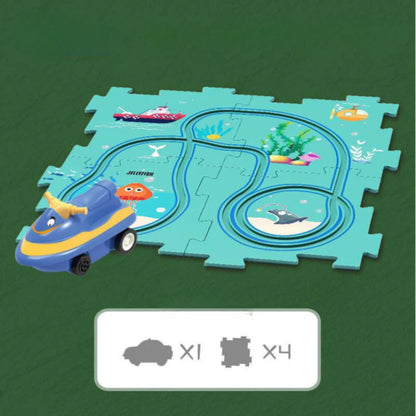 DIY Rennstrecke - Baubares Auto Lernspielzeug für Kinder