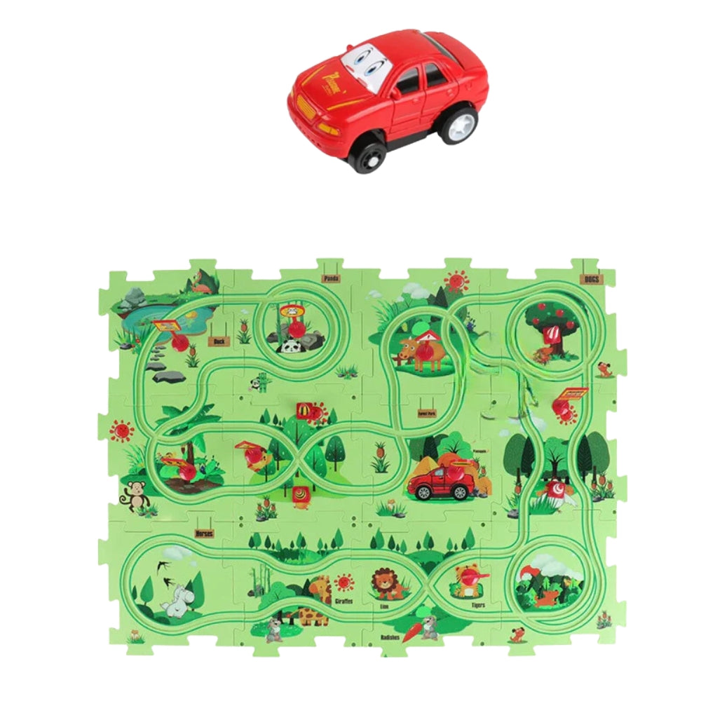 DIY Rennstrecke - Baubares Auto Lernspielzeug für Kinder